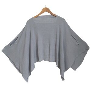 Lululemon Forward Flow Cape Womens  Rhino Blue Heathered  OS Lagenlook Sweater